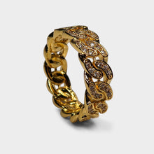 Load image into Gallery viewer, Cuban Link Diamante Ring

