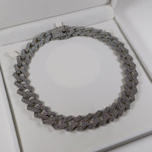 Load image into Gallery viewer, Ariana Diamante Cuban Link Necklace - Silver
