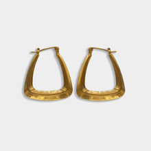 Load image into Gallery viewer, Wren Triangle Hoop Earrings
