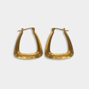 Wren Triangle Hoop Earrings